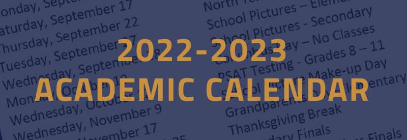 Wesleyan Calendar 2023 2022-2023 Calendar - Grace Prep | Private Christian School | Arlington Texas