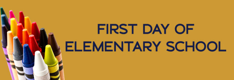 First Day for Elementary